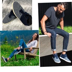 Baabuk Sky Wooler Shoes, Jean's Blue, UNISEX Size (44 mens 10/womens 11.5)